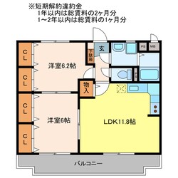 カルム宮の物件間取画像